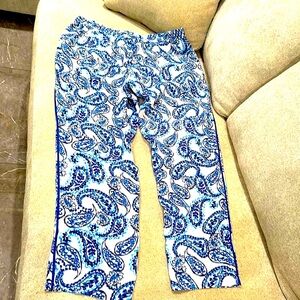 Ralph Lauren 12 Women’s Blue Paisley Print Pants